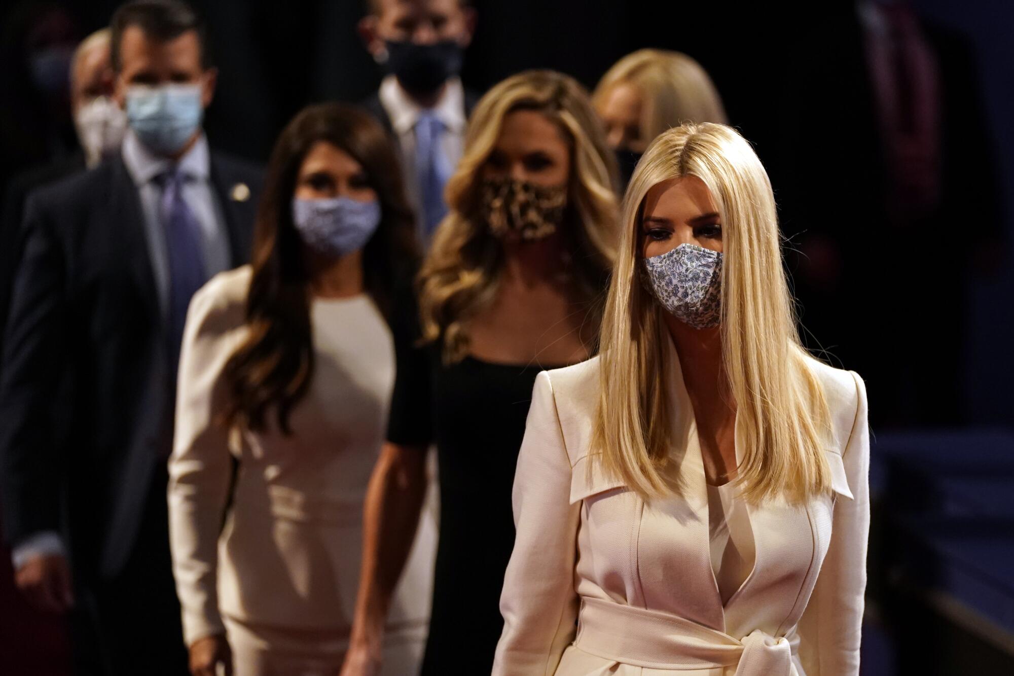 Ivanka Trump and other members of the Trump family arrive for the first presidential debate on Tuesday