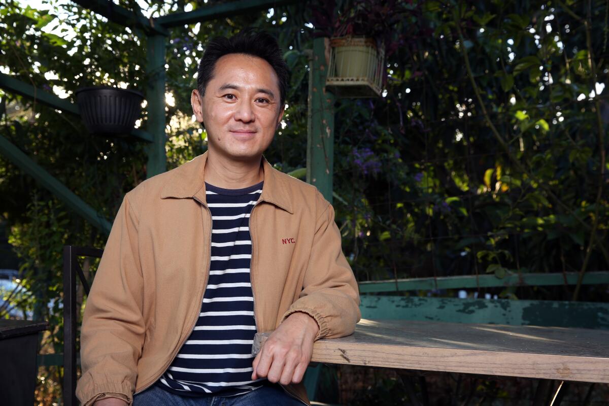 Barney Cheng at the Wattles Farm Community Garden in Hollywood.