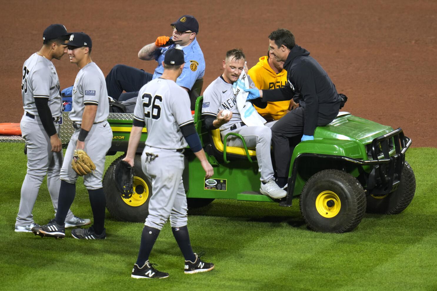 Yankees' Anthony Misiewicz released from hospital after being struck in face  by line drive - The San Diego Union-Tribune