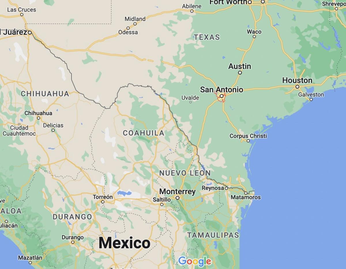 El remolque fue localizado cerca de San Antonio, Texas.