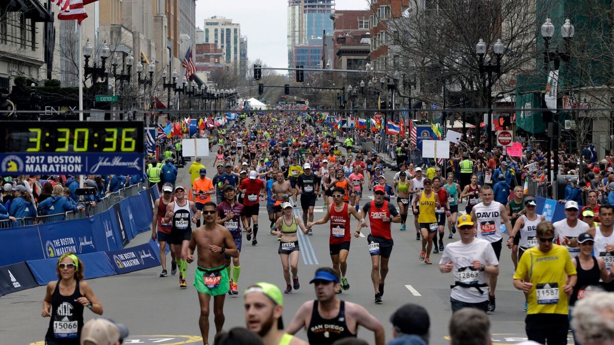 omvang neerhalen Stiptheid Congrats, you survived the Boston Marathon!': Adidas apologizes for  'insensitive' email - Los Angeles Times