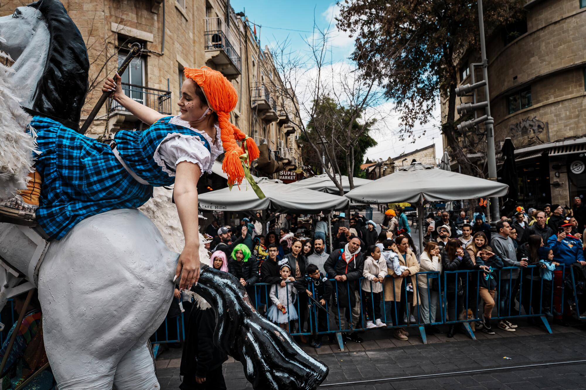 A parade celebrating the holiday of Purim is the first such commemoration in Jerusalem in four decades.