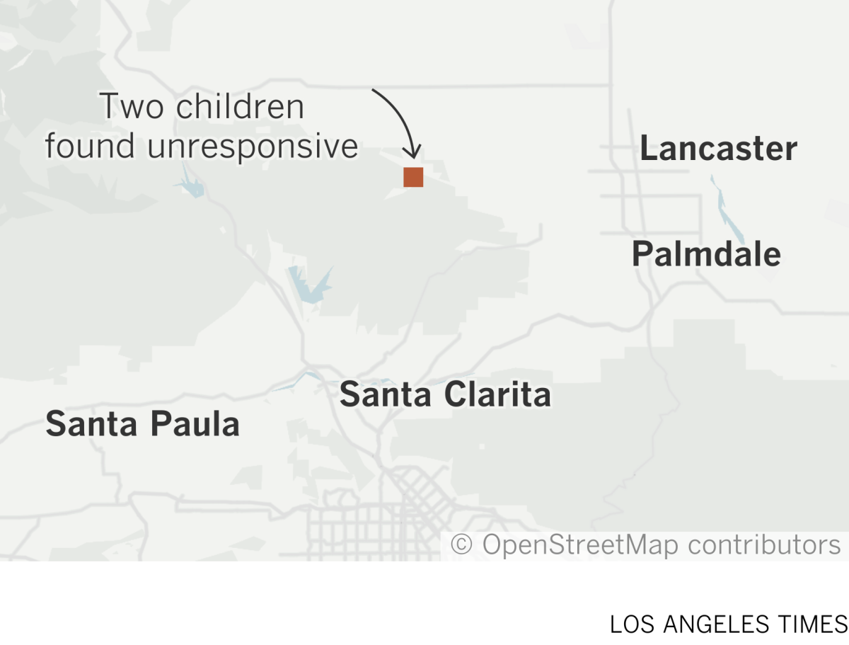 Map where two children were found in a pond unresponsive