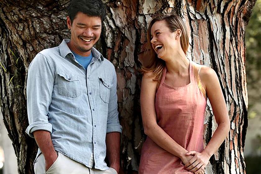 Writer-director Destin Daniel Cretton, left, and actress Brie Larson, photographed in Beverly Hills in 2013.