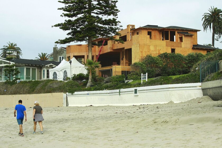 Construction continues on the La Jolla oceanfront home of Mitt Romney. There are reports that he might sell it.