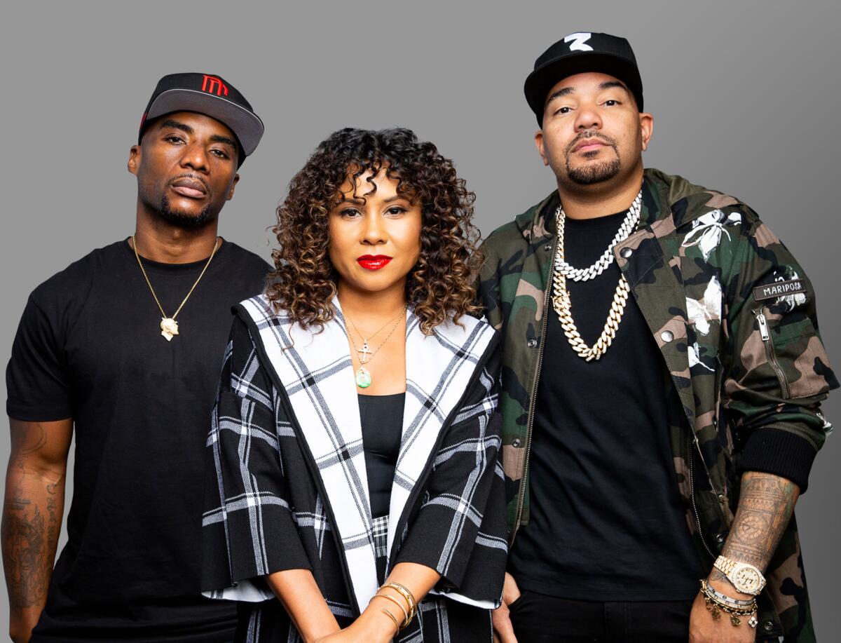 Charlamagne tha God, Angela Yee and DJ Envy have co-hosted "The Breakfast Club" since 2010.