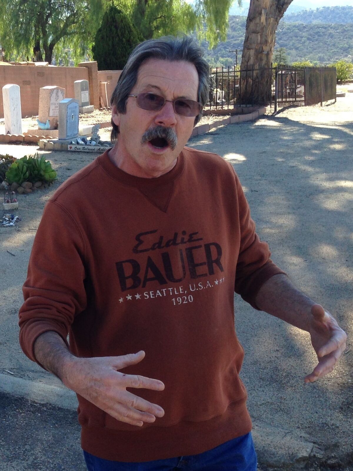 Bob Duck, cemetery manager — Jeff McDonald