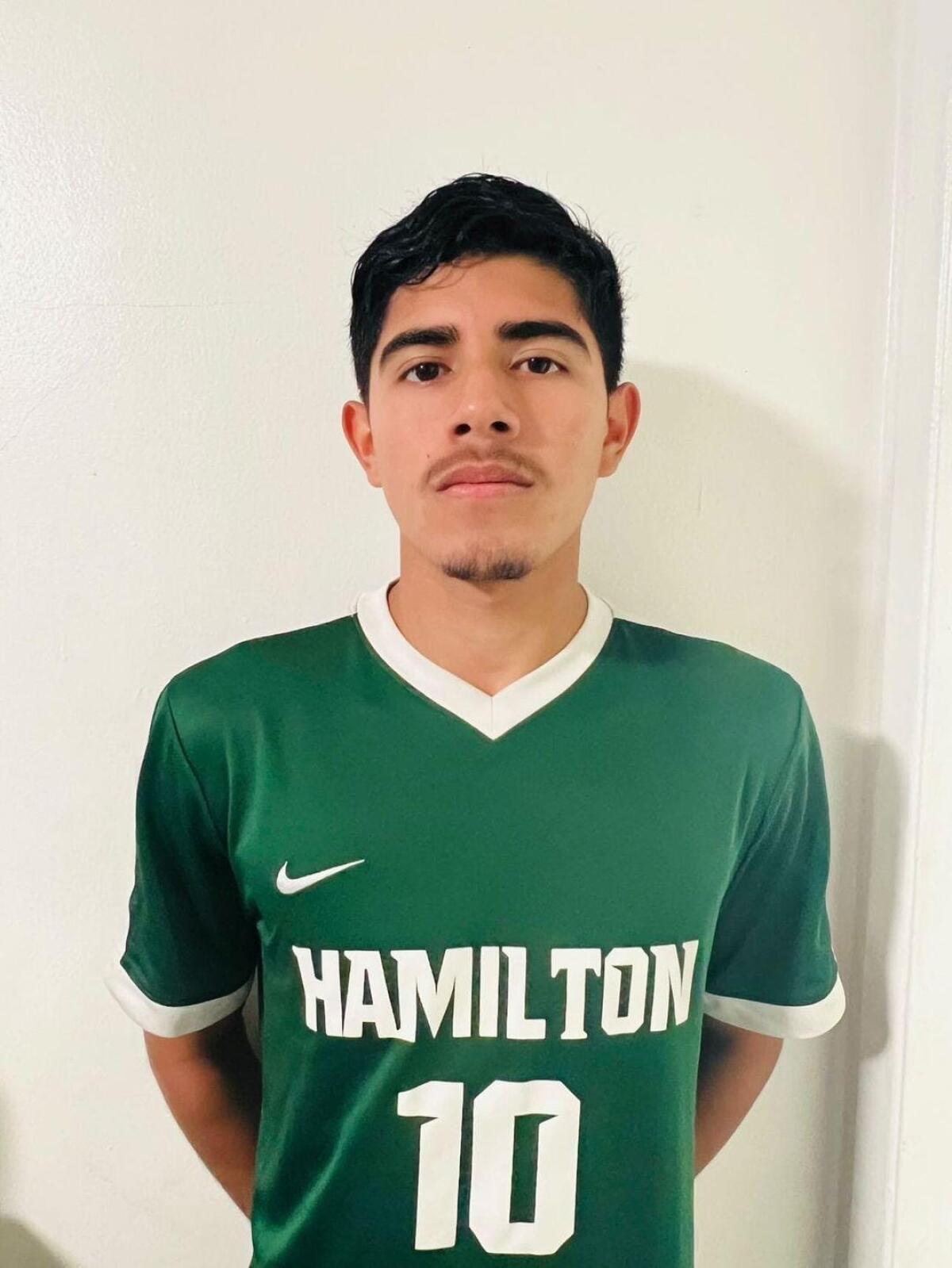 Soccer player Omar Garcia of Hamilton has scored 58 goals in his career.