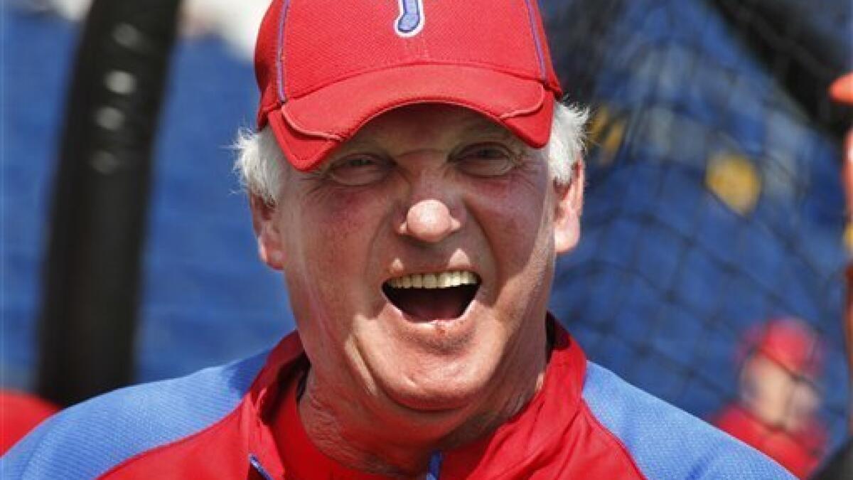 Philadelphia Phillies spring training: A day at the cage with Charlie Manuel