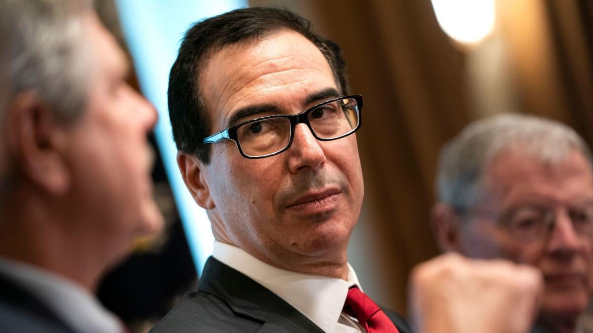 Treasury Secretary Steven T. Mnuchin.