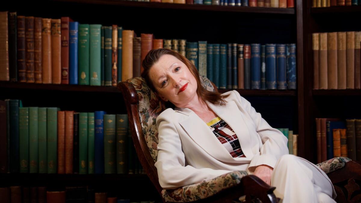 Actress Lesley Manville, photographed on the set of "A Long Day’s Journey Into Night.”