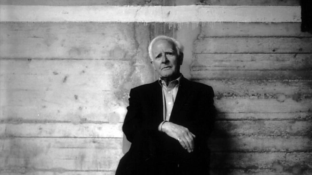 John le Carré sits for a portrait.