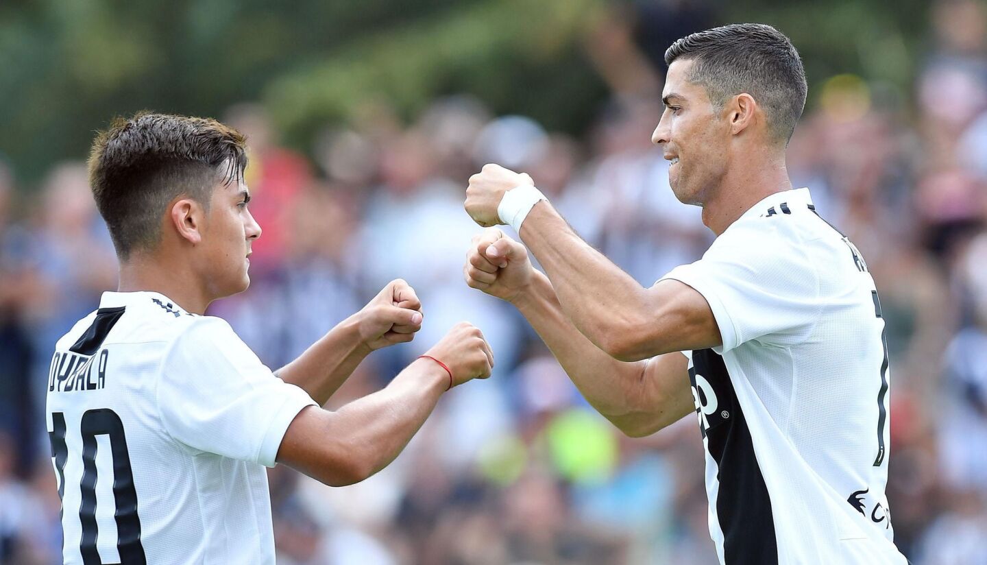 Friendly match between Juventus A and Juventus B in Villar Perosa