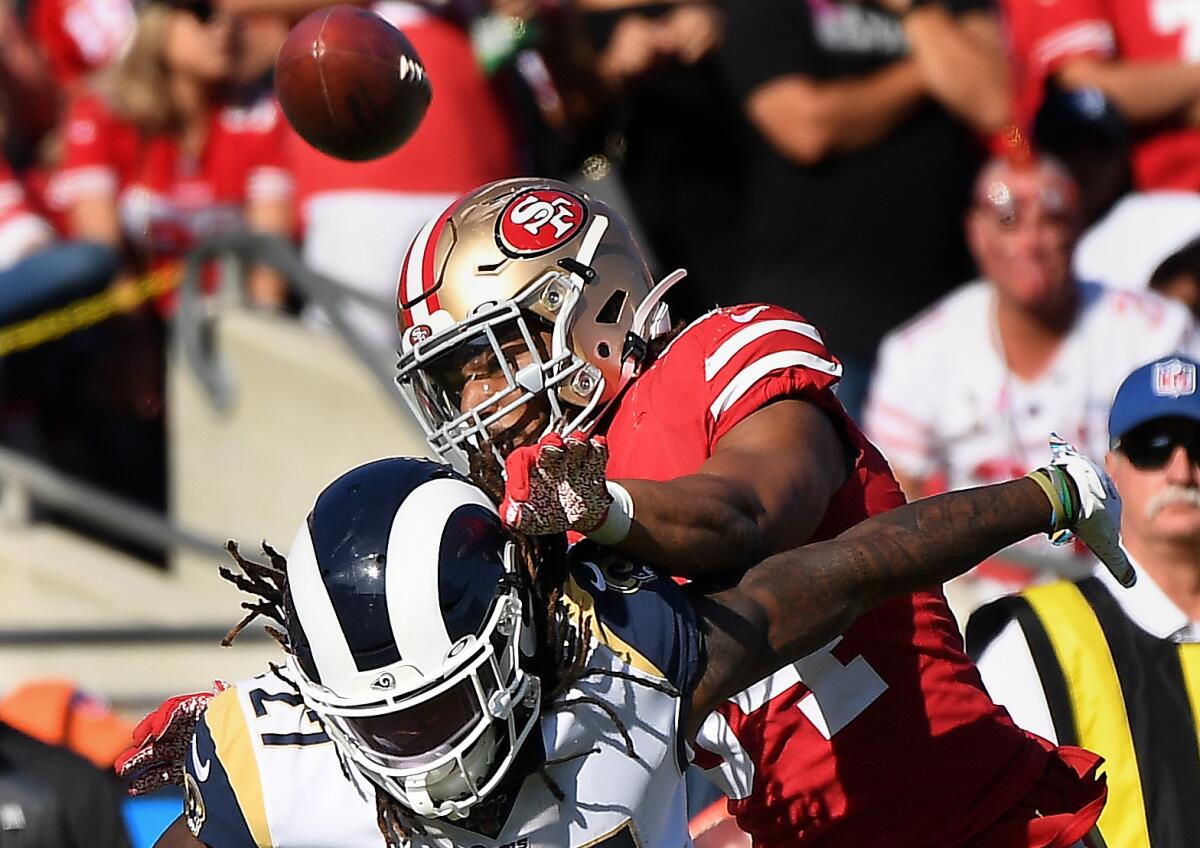 49ers' goal-line stand and key fumble led to Rams' loss - Los Angeles Times