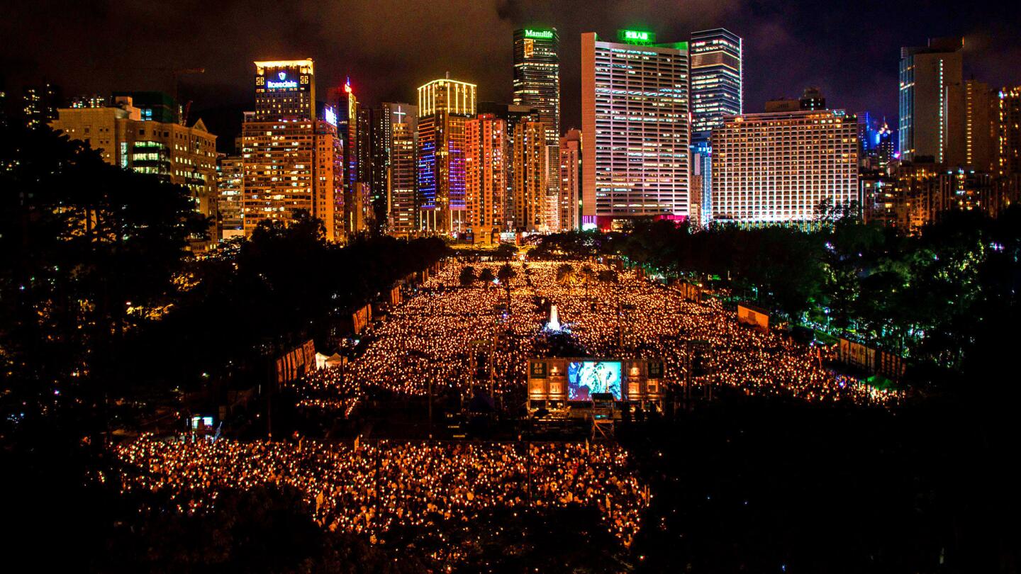 Hong Kong commemorates the 25th anniversary of Tiananmen Square