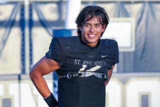 Quarterback Caleb Sanchez of St. John Bosco.