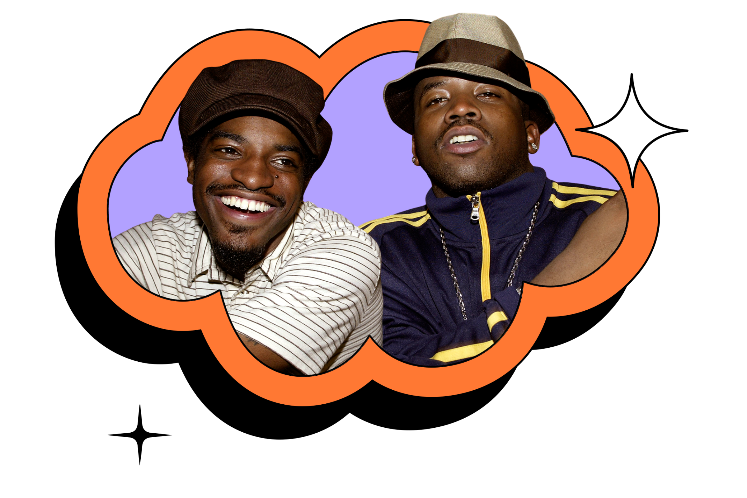 The hip-hop duo Outkast