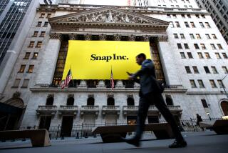 FILE: Snap Inc. reported 166 million active users for a growth rate of 5 percent in 2017 Q1. NEW YORK, NY - MARCH 2: Signage for Snap Inc., parent company of Snapchat, adorns the front of the New York Stock Exchange (NYSE), March 2, 2017 in New York City. Snap Inc. priced its initial public offering at $17 a share on Wednesday and Snap shares will start trading on the New York Stock Exchange (NYSE) on Thursday. (Photo by Drew Angerer/Getty Images) ** OUTS - ELSENT, FPG, CM - OUTS * NM, PH, VA if sourced by CT, LA or MoD **