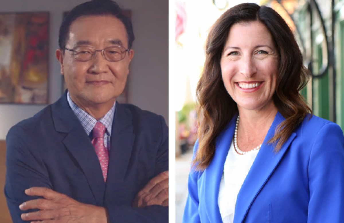 Pictured from left to right is state Assemblyman Steven "Steve" Choi and state Assemblywoman Cottie Petrie-Norris.