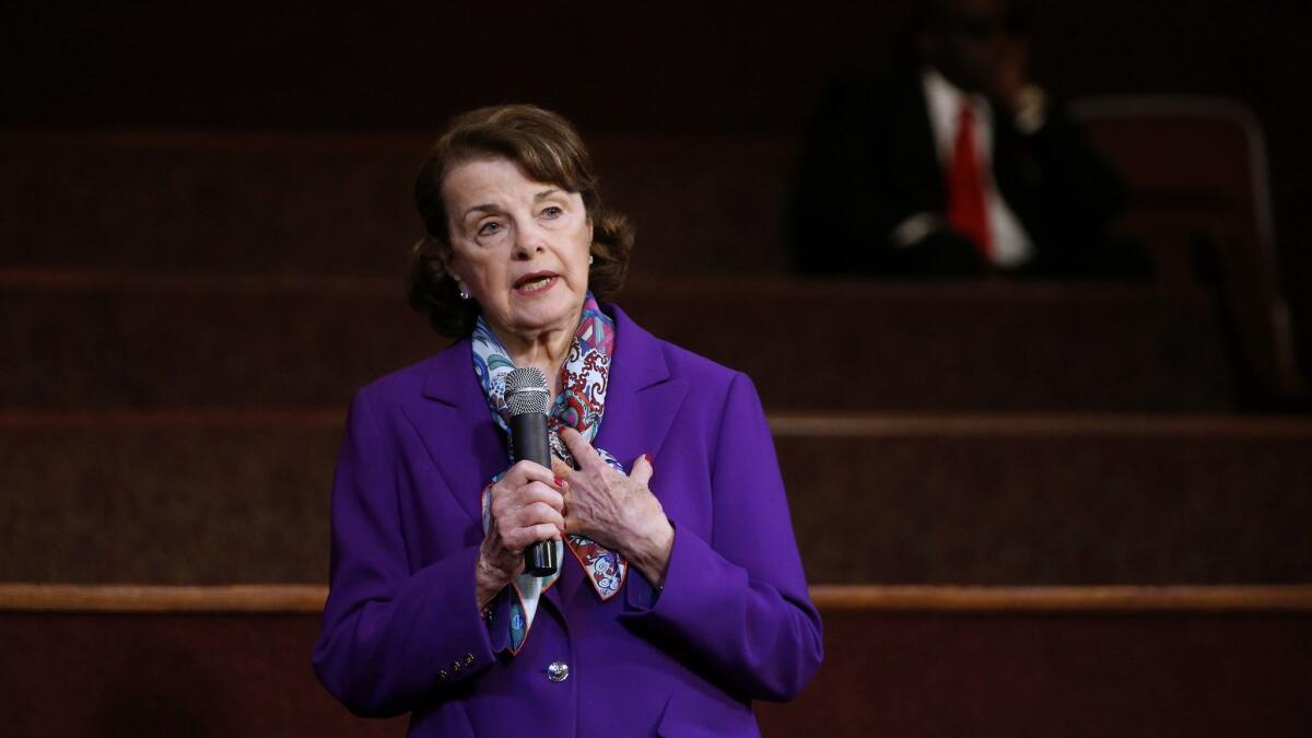 Senator Dianne Feinstein is a leading sponsor of a bill that would give the government greater oversight of deals involving foreign investors.