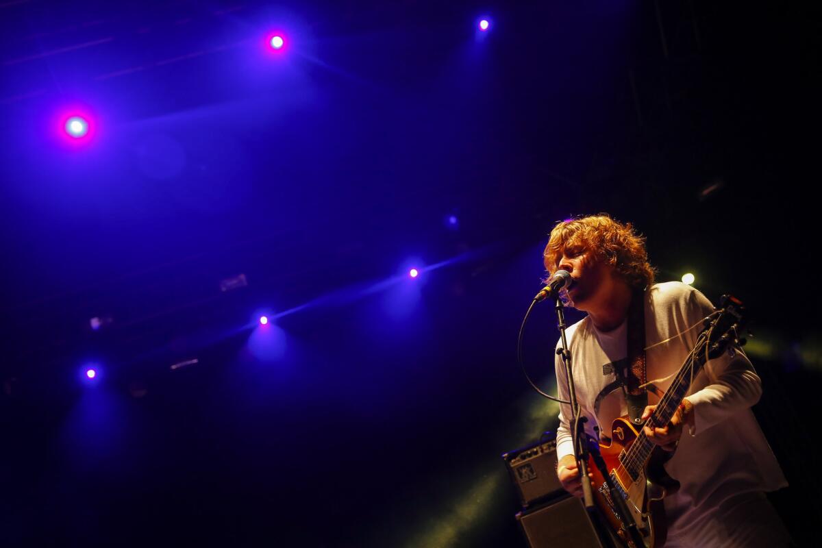 Ty Segall performs Saturday during the FYF Fest at the L.A. Sports Arena and Exposition Park.