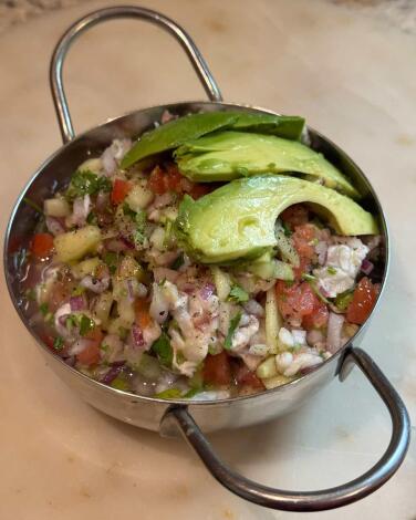 Aguachile from Mariscos La Negra.