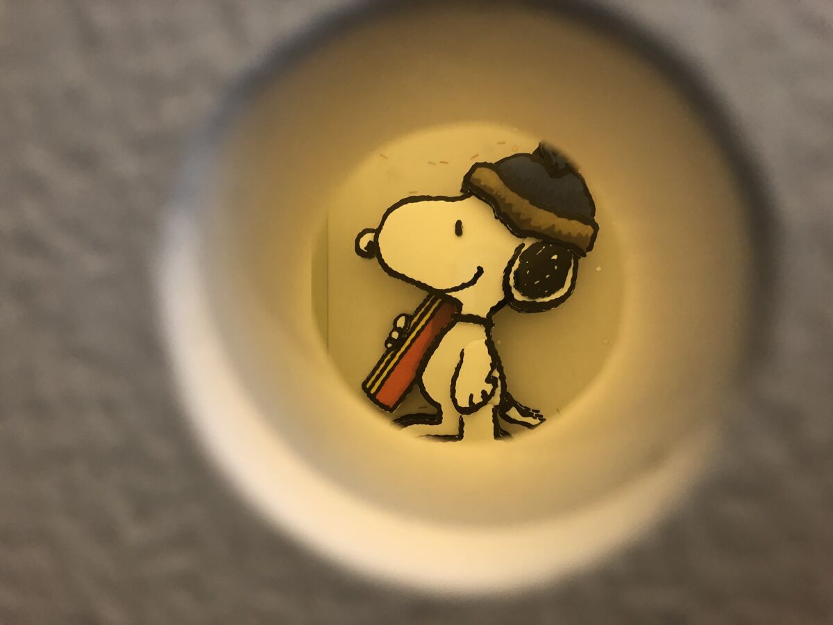 A photo of Snoopy from my recent visit to the Charles M. Schulz Museum.