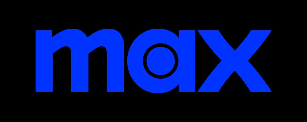 A logo depicting "max" in a blue font against a black background