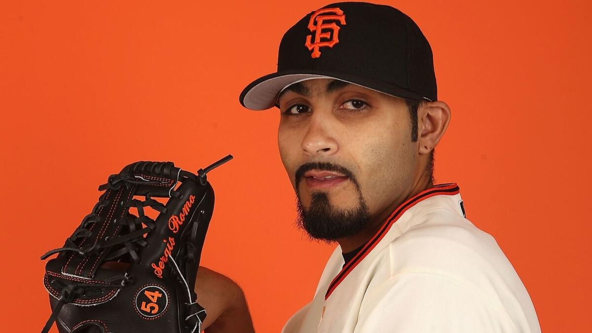 Sergio Romo has spent the entirety of his nine-year career with the San Francisco Giants.