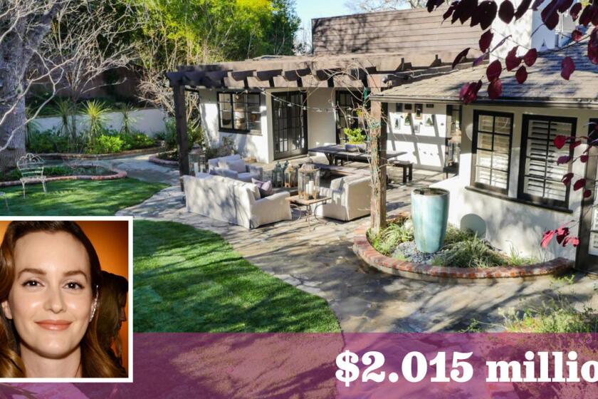 Actress Leighton Meester of "Gossip Girl" has sold her house in Encino for $2.015 million.