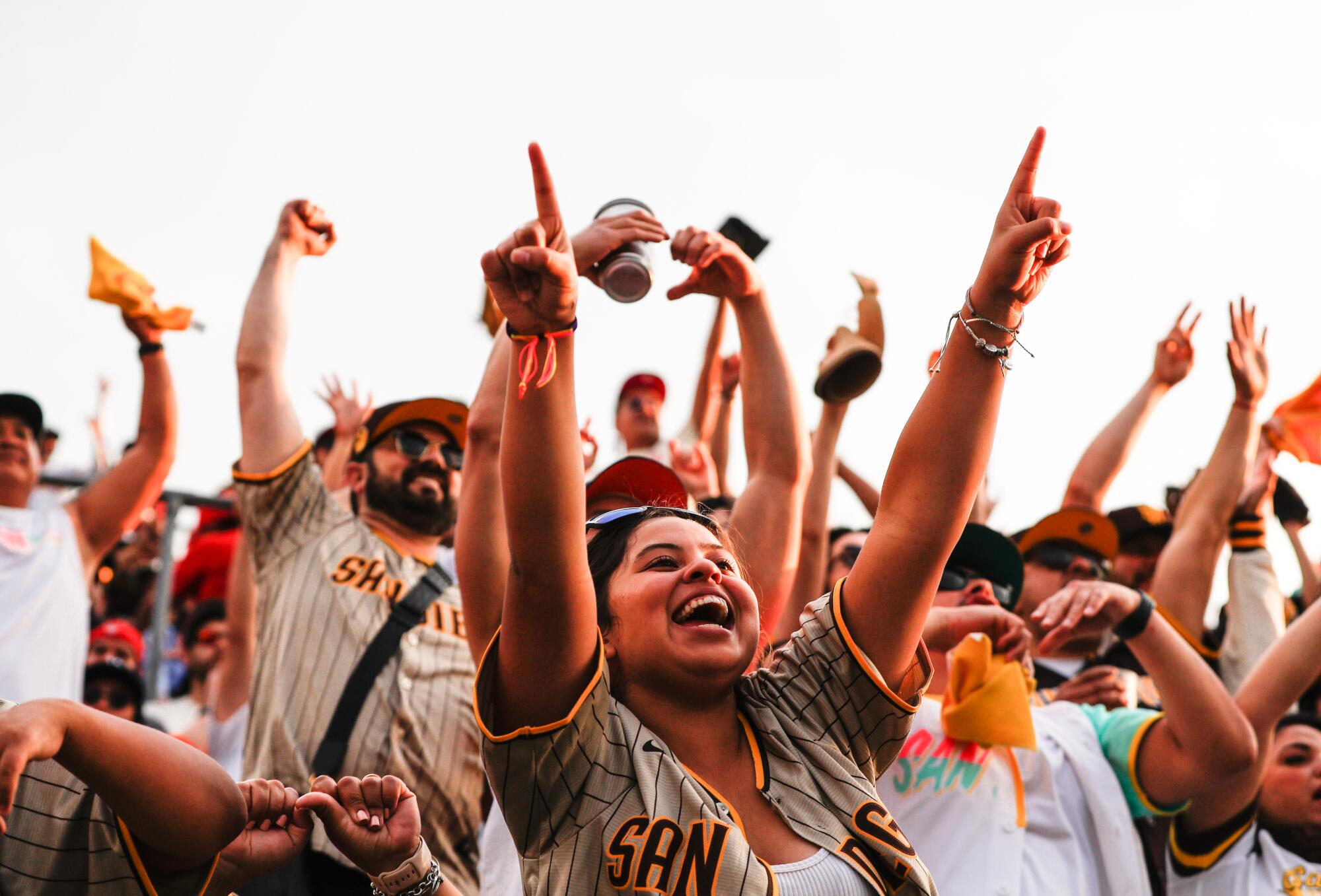 A San Diego Padres fan wears a Mexican wrestling mask in Padres