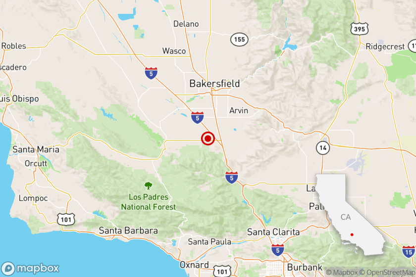 A magnitude 5.7 earthquake hit about 10 miles from Bakersfield on Tuesday night.