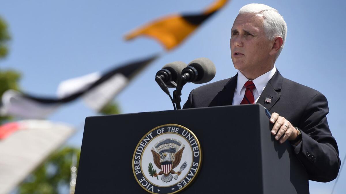 Remarks by Vice President Mike Pence that compared North Korea to Libya drew condemnation from North Korea's vice minister of foreign affairs.