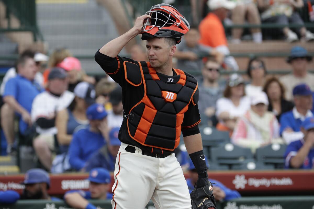 San Francisco Giants catcher Buster Posey.