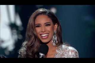 Miss Nevada stumbles but Miss Oklahoma wins Miss USA