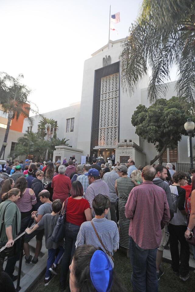 Photo Gallery: Vigil of Healing on Burbank City Hall steps for eleven killed in Philadelphia Synagogue