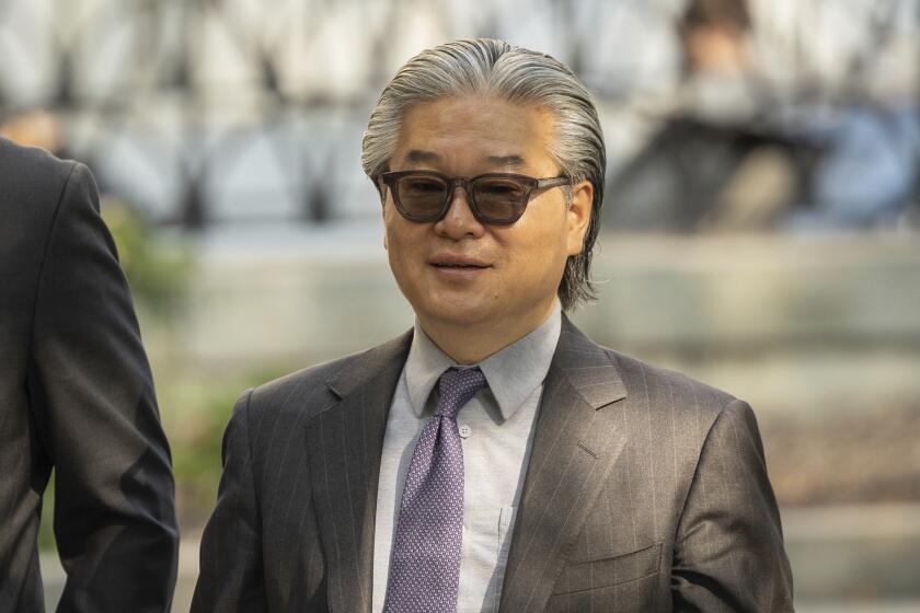 Bill Hwang, founder of Archegos Capital Management, arrives at federal court, Tuesday, July 9, 2024, in New York. (AP Photo/Yuki Iwamura)