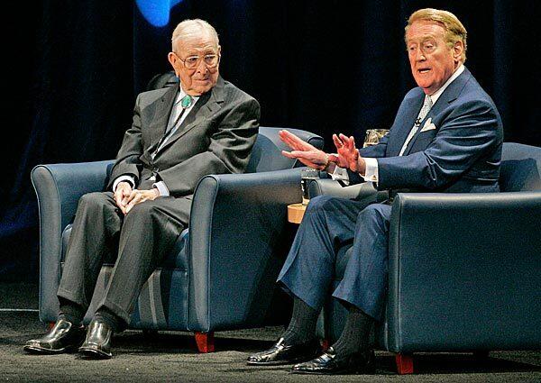 John Wooden and Vin Scully, 2008