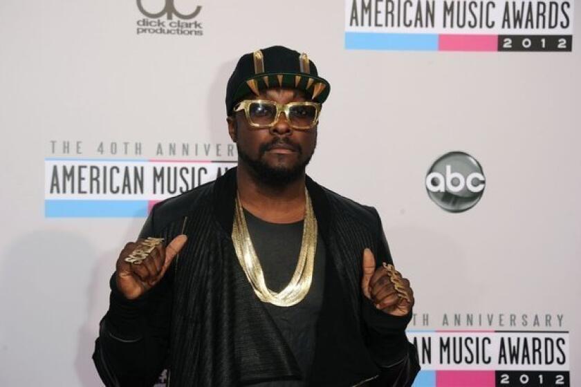Musician will.i.am attends the American Music Awards this month at the Nokia Theatre in downtown Los Angeles.