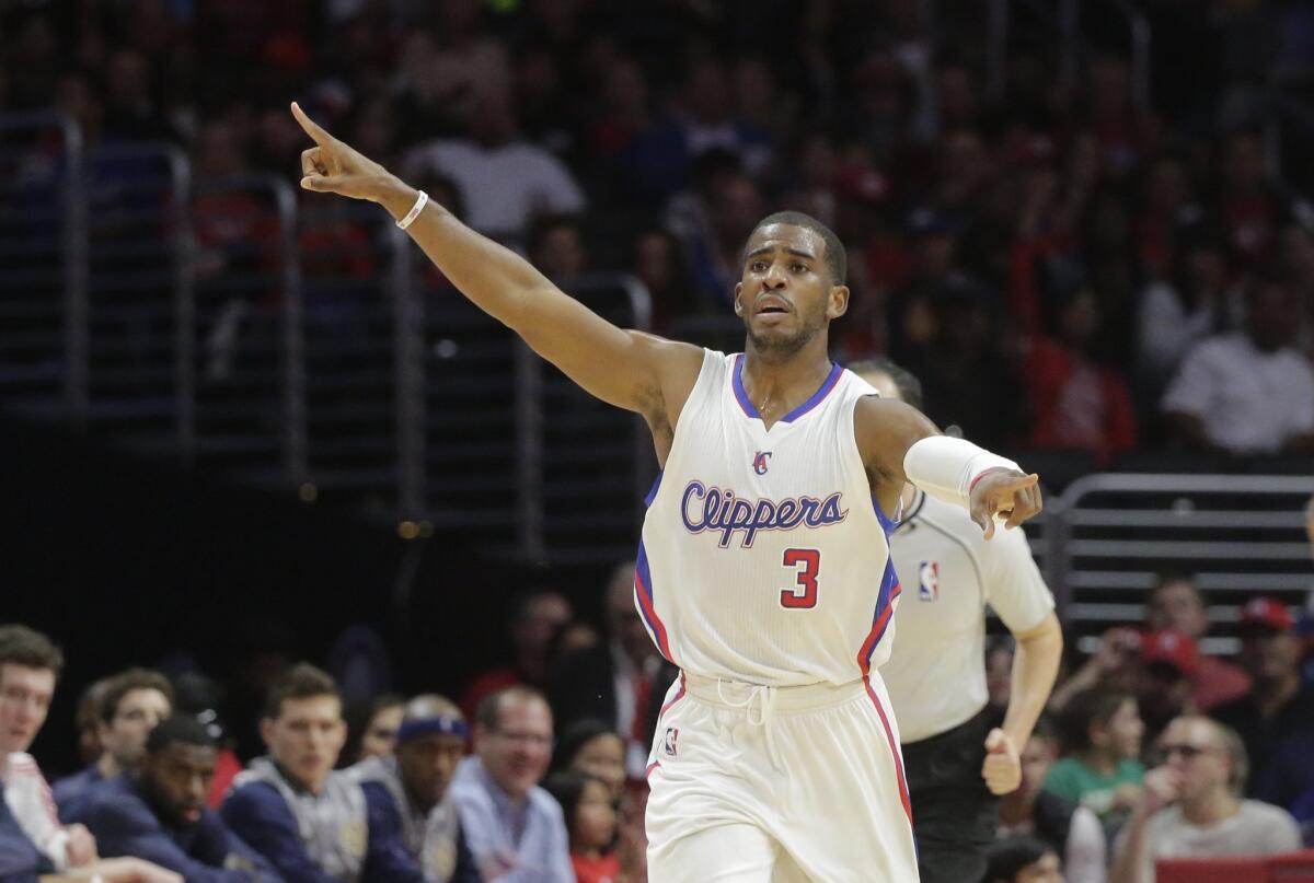 The Clippers' Chris Paul is averaging 10.1 assists per game, the fourth-most in the league.