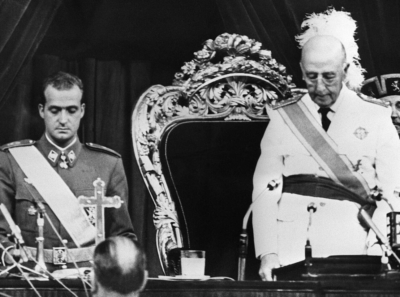 King Juan Carlos and Gen. Francisco Franco