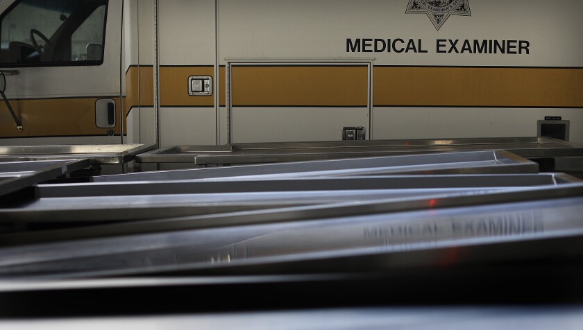 The San Diego County medical examiner's office.