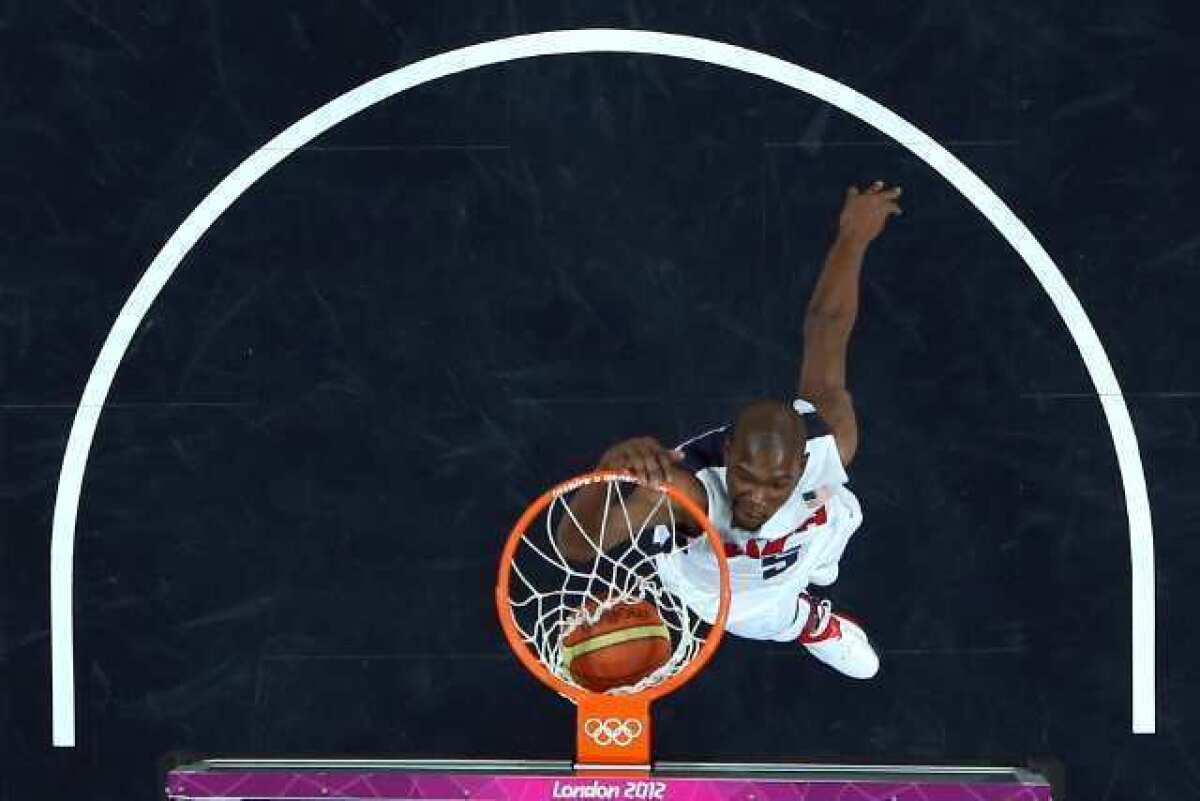Kevin Durant had 22 points as the U.S. defeated France at the London Olympics.