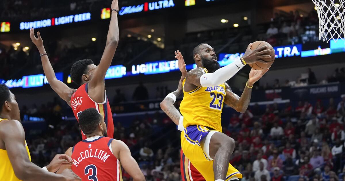 Lakers beat Pelicans, advance to face Nuggets in the playoffs