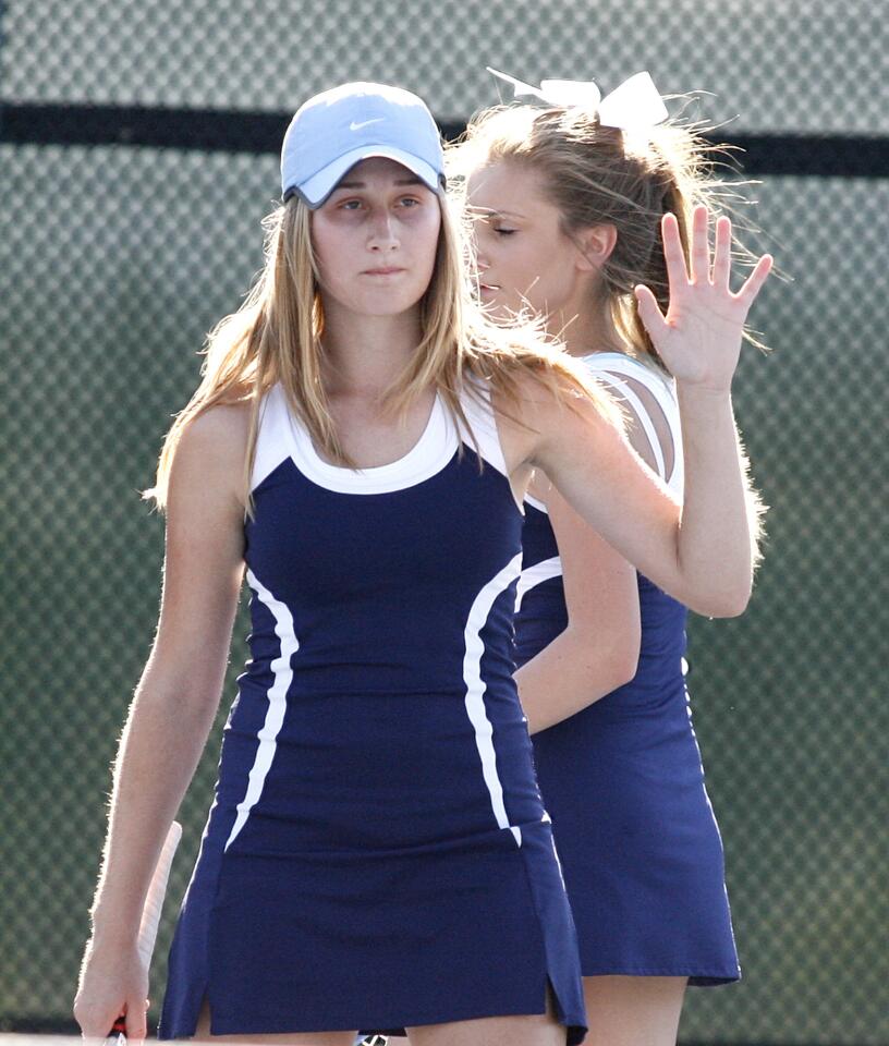 Photo Gallery: Crescenta Valley v. Burbank Pacific League girls tennis