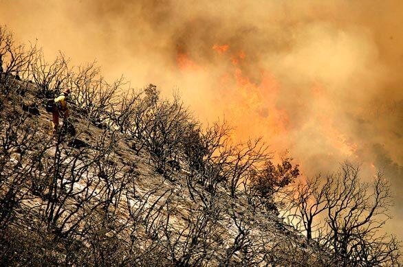 Goleta fire, Gap, Santa Ynez Mountains