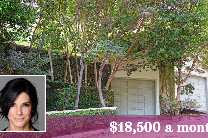 Sandra Bullock has put a house in the Hollywood Hills up for lease at $18,500 a month.