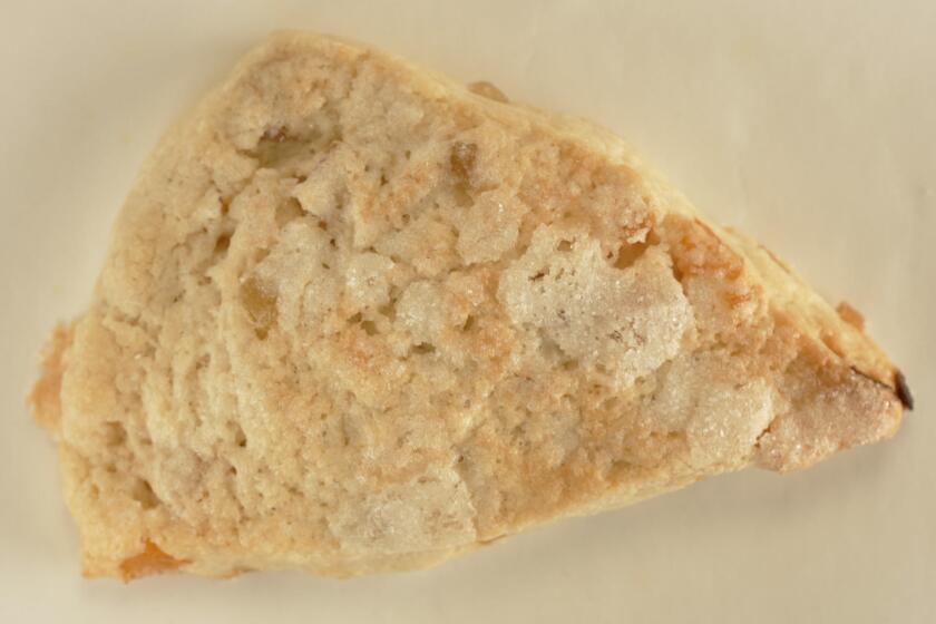 Clementine apricot-ginger scone.