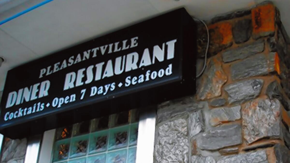 50 years later, the Pleasantville Diner had a new façade but pretty much the same menu.