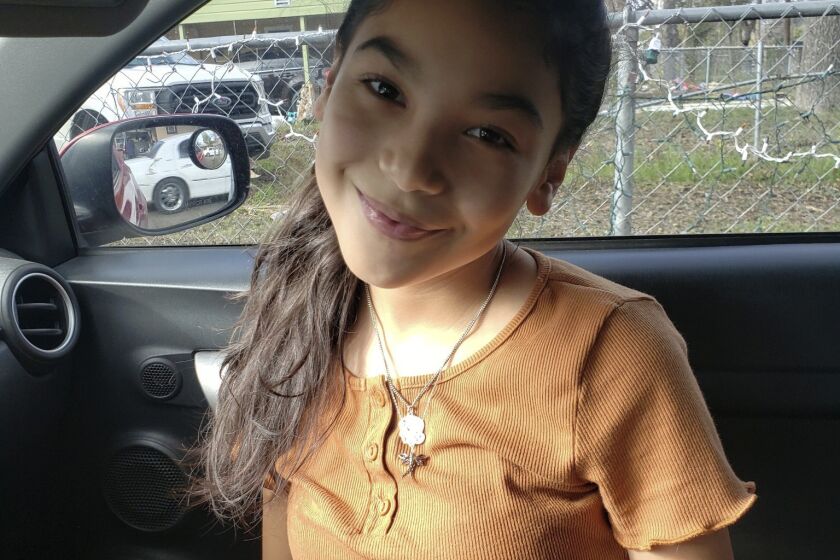 This undated photo provided by Sandra Torres shows her daughter Eliahna Torres, 10, who was one of 19 children and two teachers massacred at their elementary school in Uvalde, Texas. Sandra Torres filed a federal lawsuit Monday, Nov. 28, 2022, against police, the school district and the maker of the gun used in the massacre. (Sandra Torres via AP)